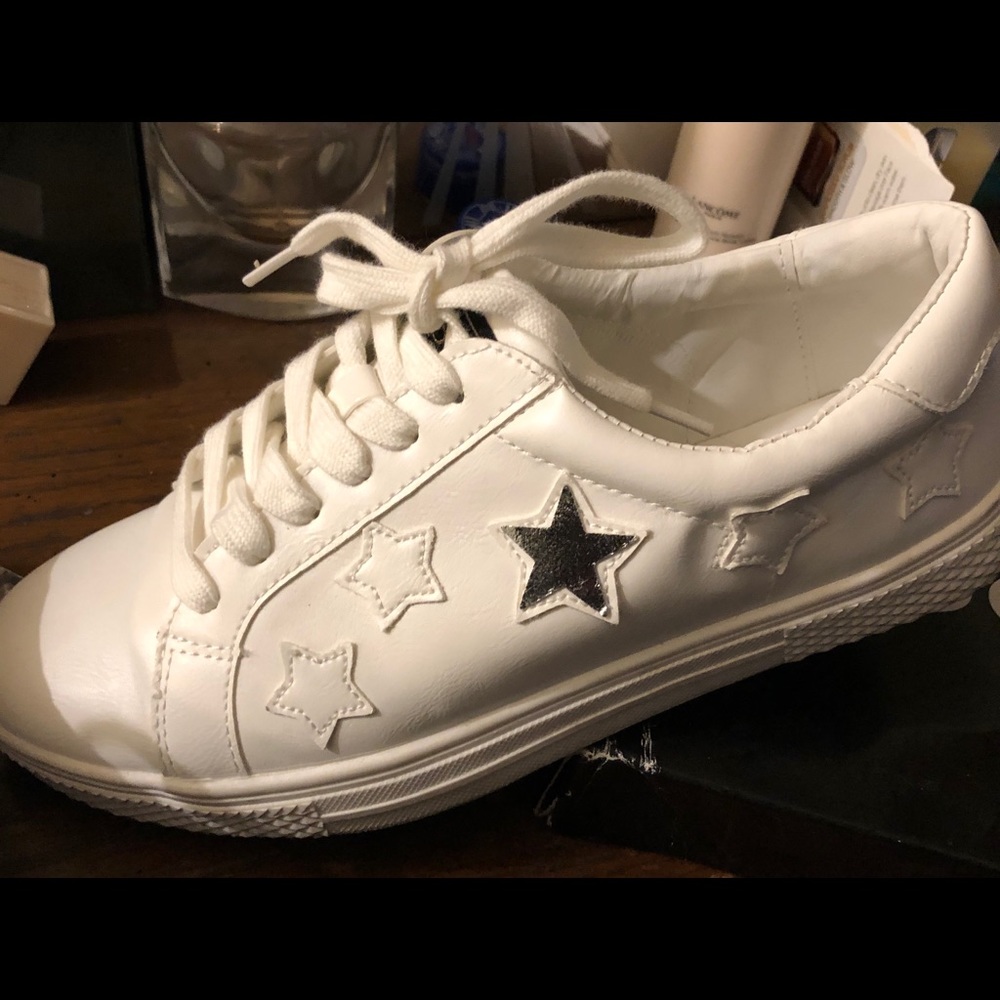 White bebe sport sneakers